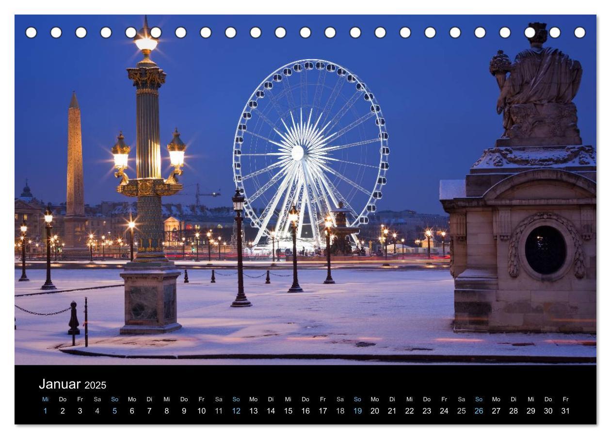 Bild: 9783435564897 | Paris bei Nacht 2025 (Tischkalender 2025 DIN A5 quer), CALVENDO...