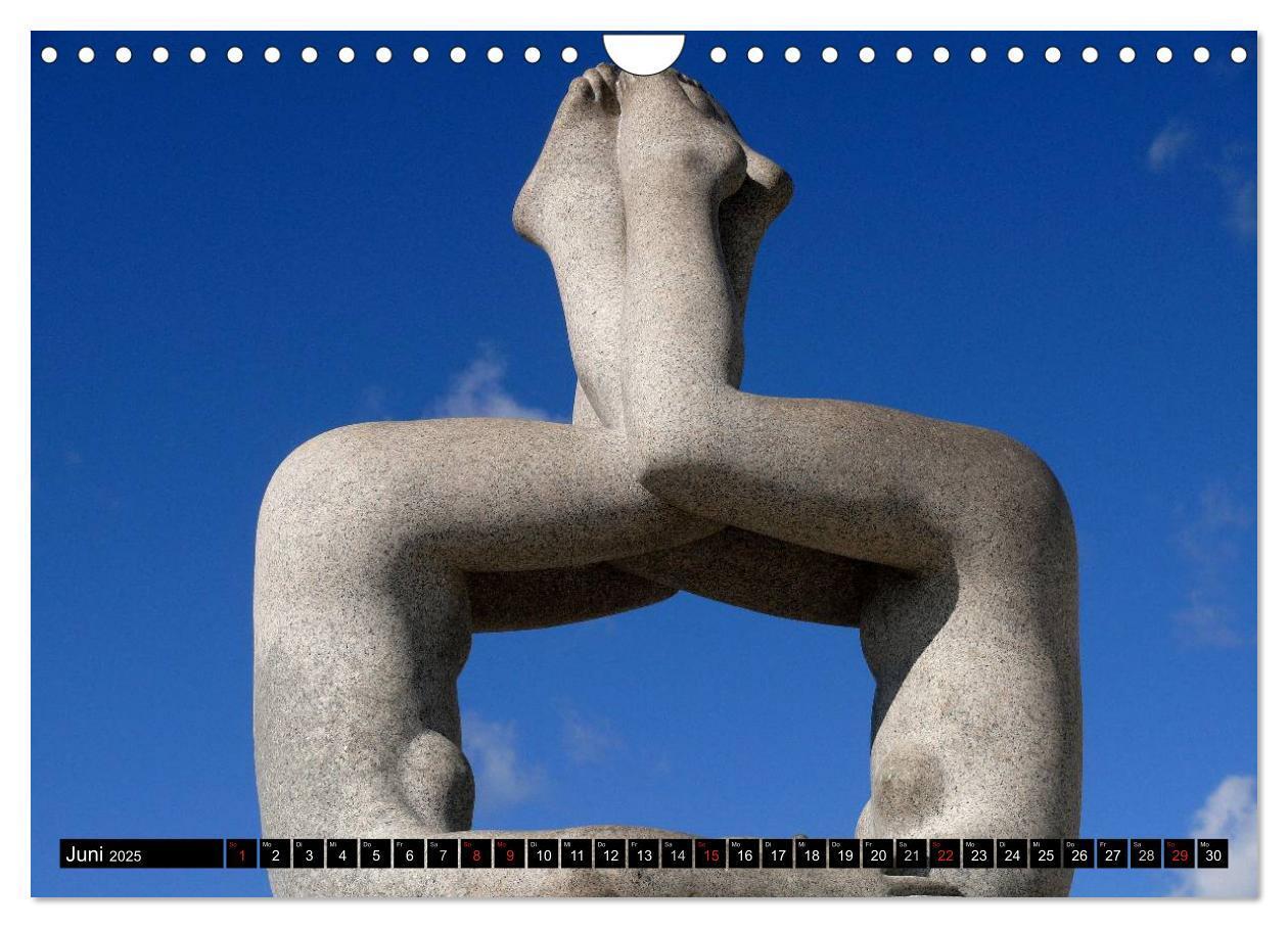 Bild: 9783435686216 | Vigeland Skulpturen Park Oslo (Wandkalender 2025 DIN A4 quer),...