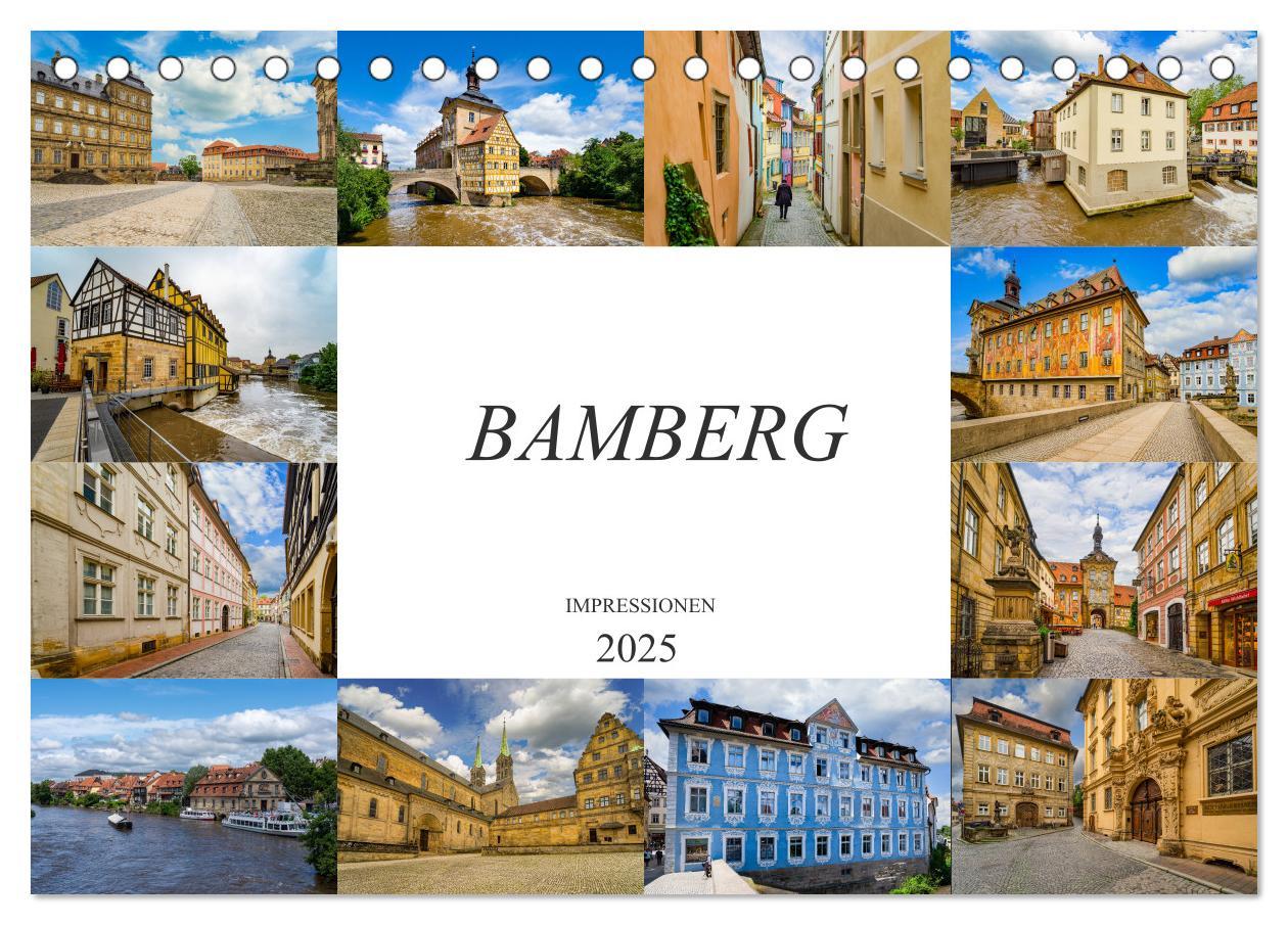 Cover: 9783435228508 | Bamberg Impressionen (Tischkalender 2025 DIN A5 quer), CALVENDO...