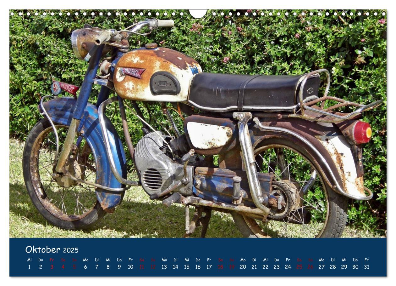 Bild: 9783435010745 | Vintage Mopeds (Wandkalender 2025 DIN A3 quer), CALVENDO...