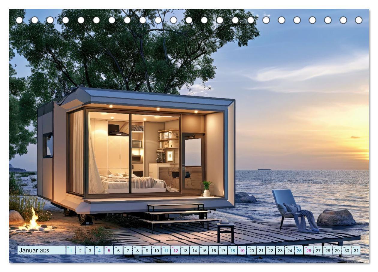 Bild: 9783383827457 | Tiny Houses - wohnen auf kleinstem Raum (Tischkalender 2025 DIN A5...