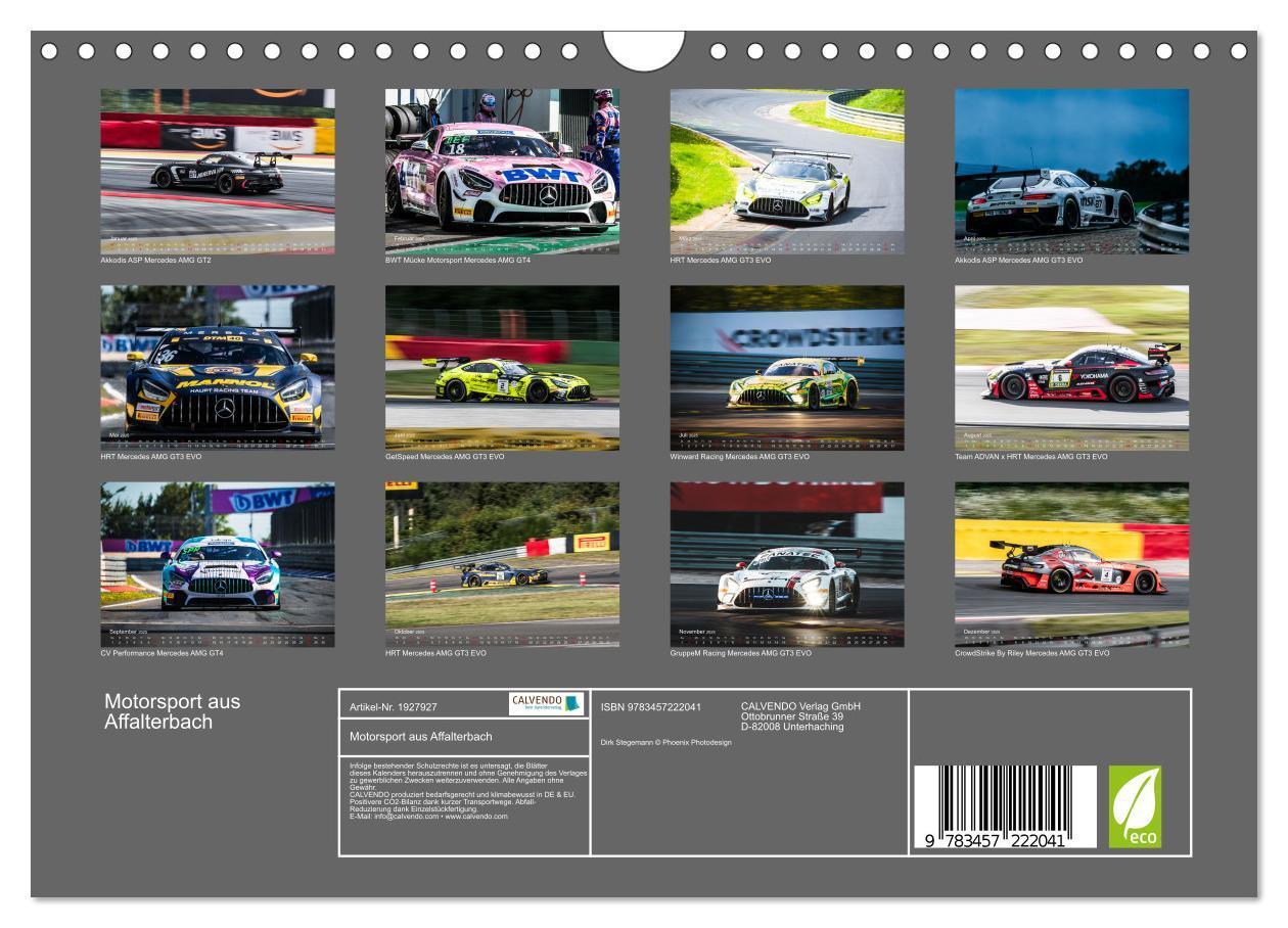 Bild: 9783457222041 | Motorsport aus Affalterbach (Wandkalender 2025 DIN A4 quer),...