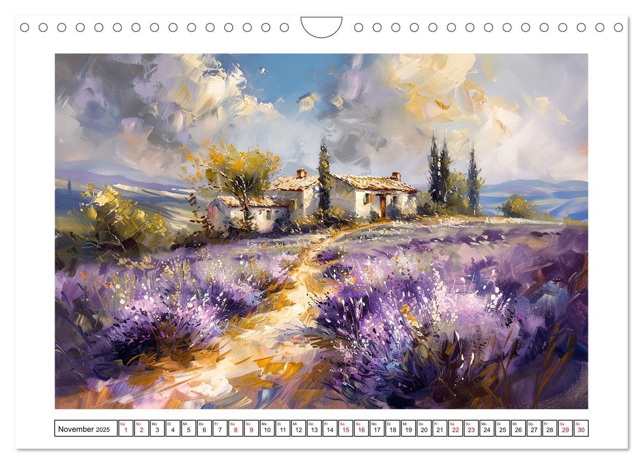 Bild: 9783457139462 | Toskana bis Provence (Wandkalender 2025 DIN A4 quer), CALVENDO...