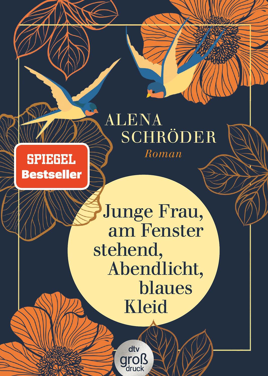 Cover: 9783423250290 | Junge Frau, am Fenster stehend, Abendlicht, blaues Kleid | Schröder