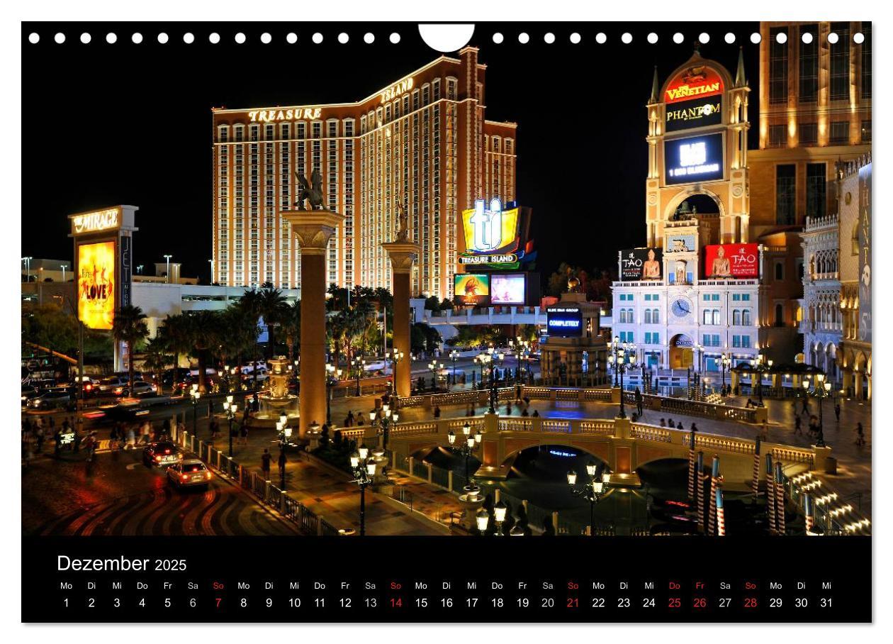 Bild: 9783435840366 | Las Vegas (Wandkalender 2025 DIN A4 quer), CALVENDO Monatskalender