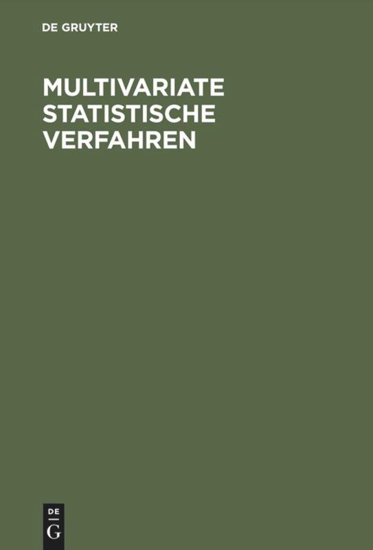 Cover: 9783110138061 | Multivariate statistische Verfahren | Ludwig Fahrmeir (u. a.) | Buch