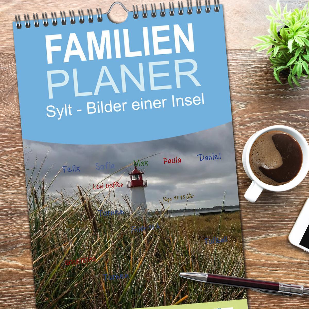 Bild: 9783457124468 | Familienplaner 2025 - Sylt - Bilder einer Insel mit 5 Spalten...