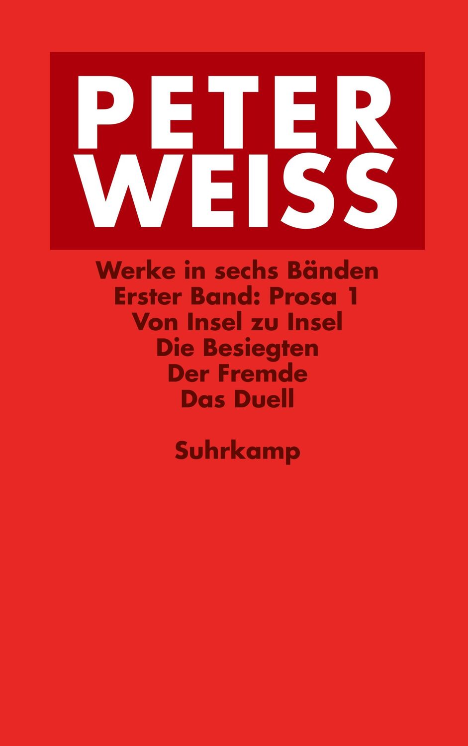 Cover: 9783518241165 | Werke in sechs Bänden | Peter Weiss | Taschenbuch | 2968 S. | Deutsch