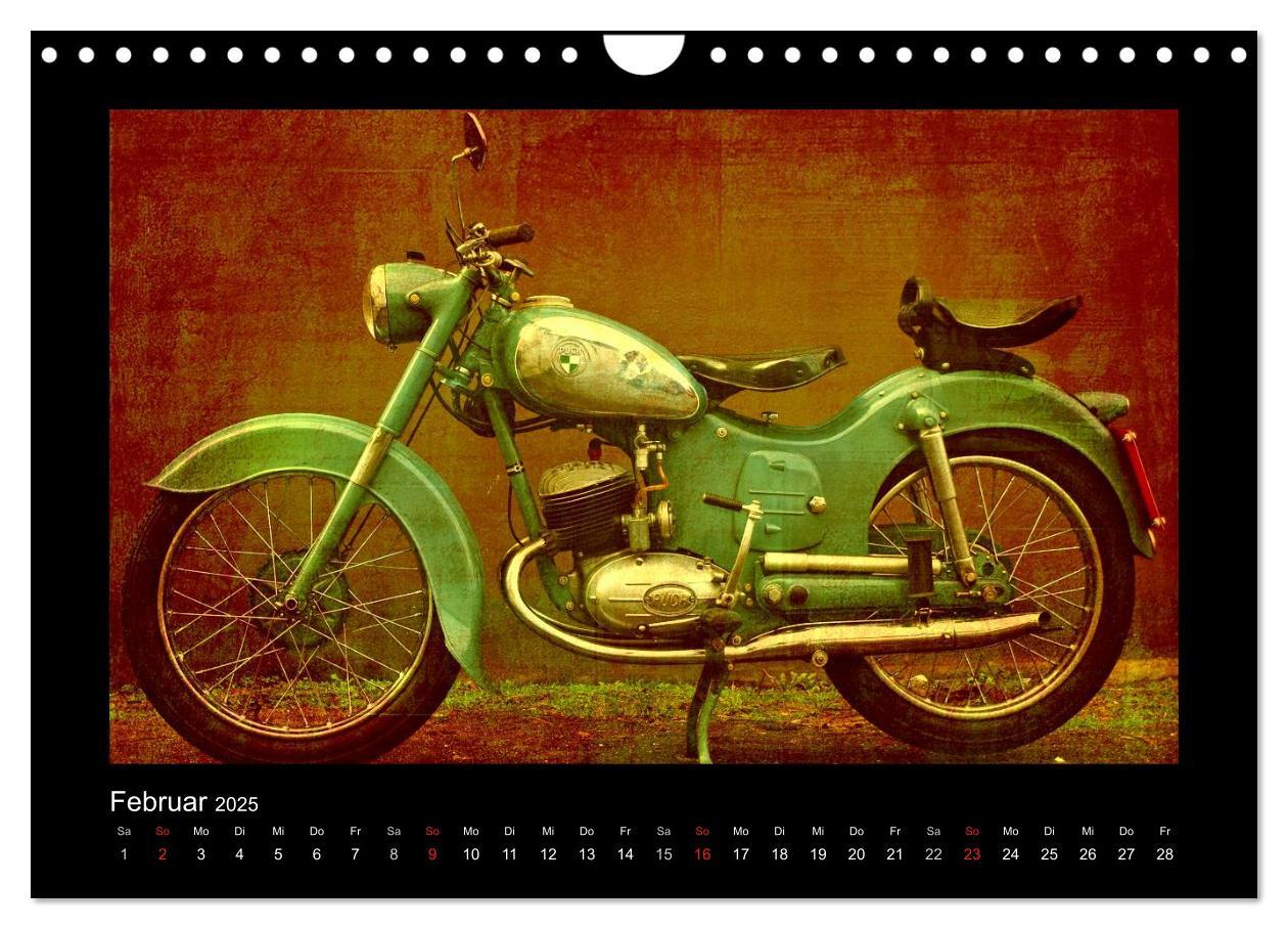 Bild: 9783435839957 | Motorrad Oldtimer (Wandkalender 2025 DIN A4 quer), CALVENDO...