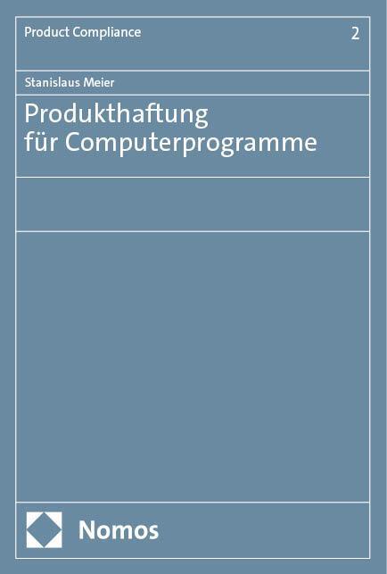 Cover: 9783756018574 | Produkthaftung für Computerprogramme | Stanislaus Meier | Buch | 2024