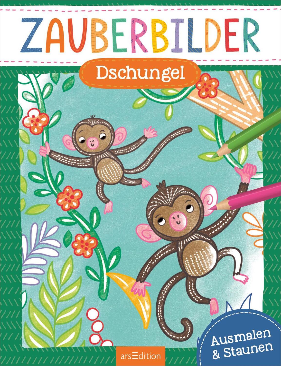 Bild: 9783845853505 | Zauberbilder - Dschungel | Ausmalen &amp; Staunen | Taschenbuch | 48 S.