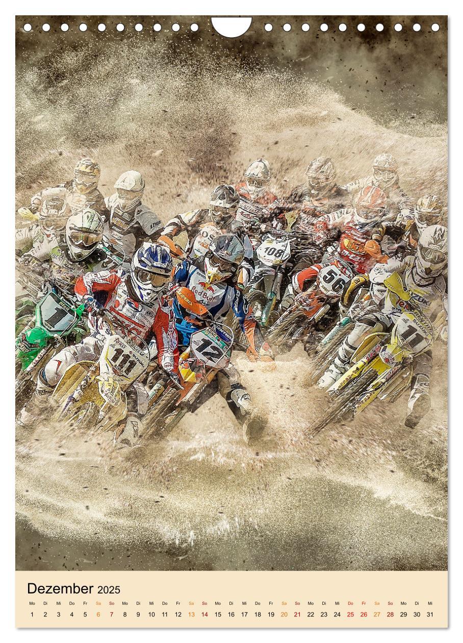 Bild: 9783435891276 | Motocross - Sport der Extreme (Wandkalender 2025 DIN A4 hoch),...