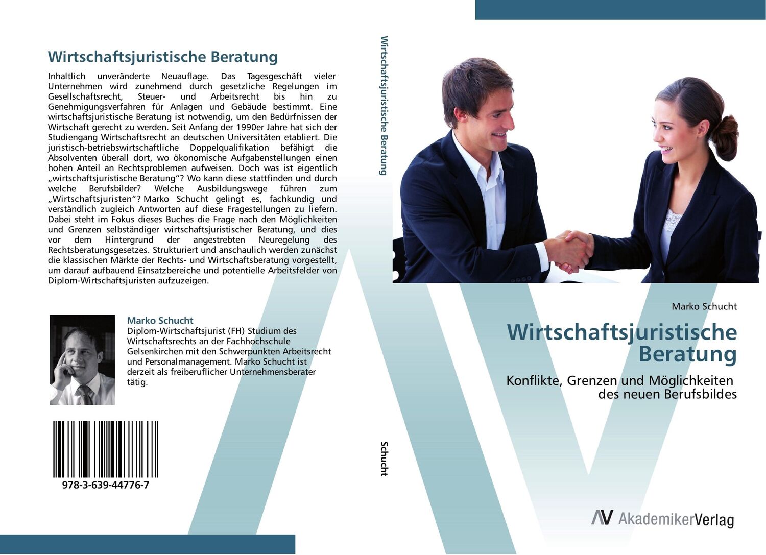 Cover: 9783639447767 | Wirtschaftsjuristische Beratung | Marko Schucht | Taschenbuch | 128 S.