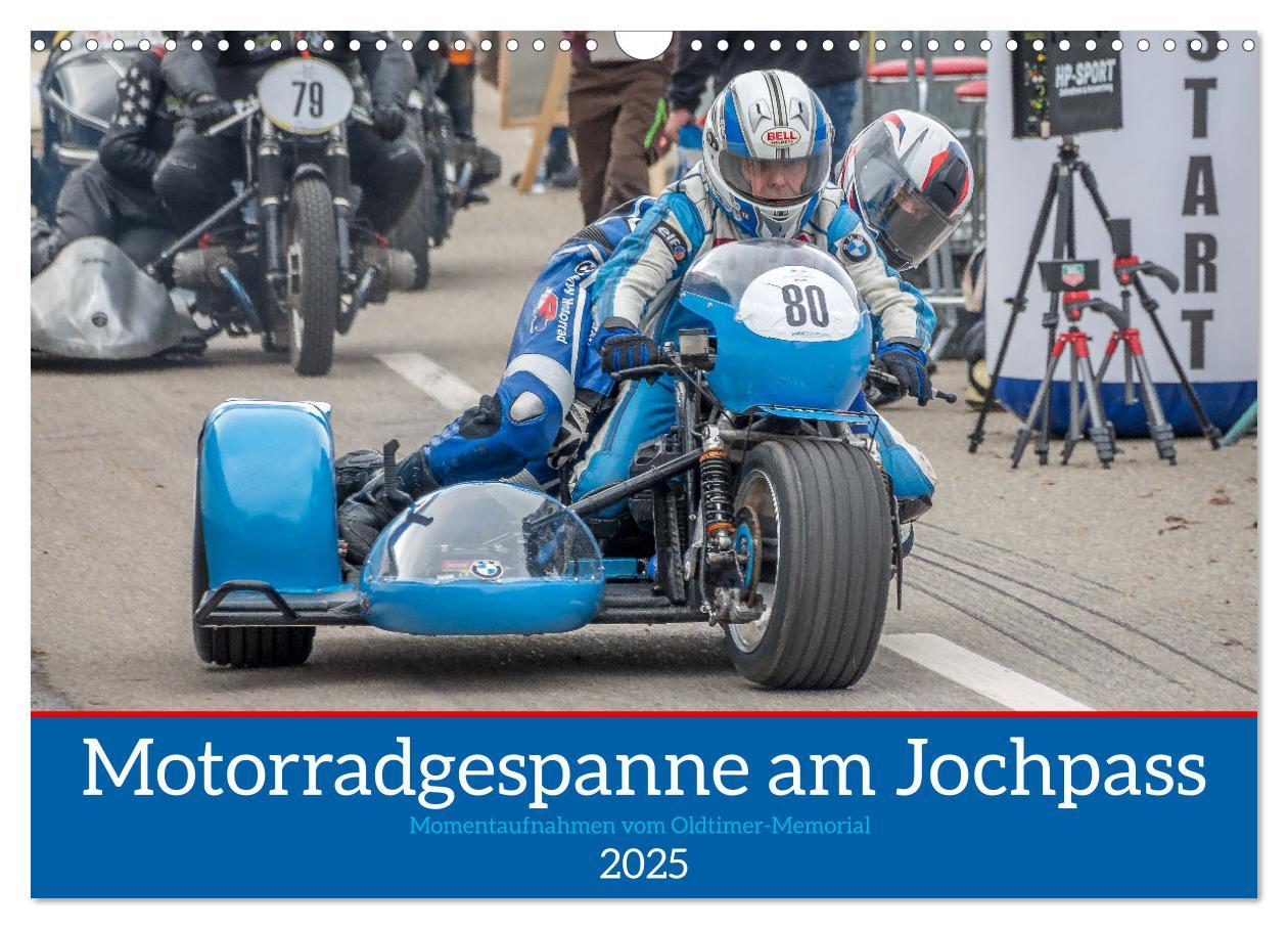 Cover: 9783435018338 | Motorradgespanne am Jochpass (Wandkalender 2025 DIN A3 quer),...