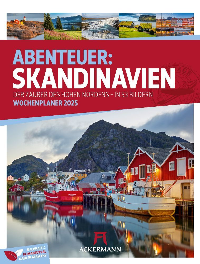 Cover: 9783838425726 | Skandinavien - Der Zauber des hohen Nordens - Wochenplaner Kalender...