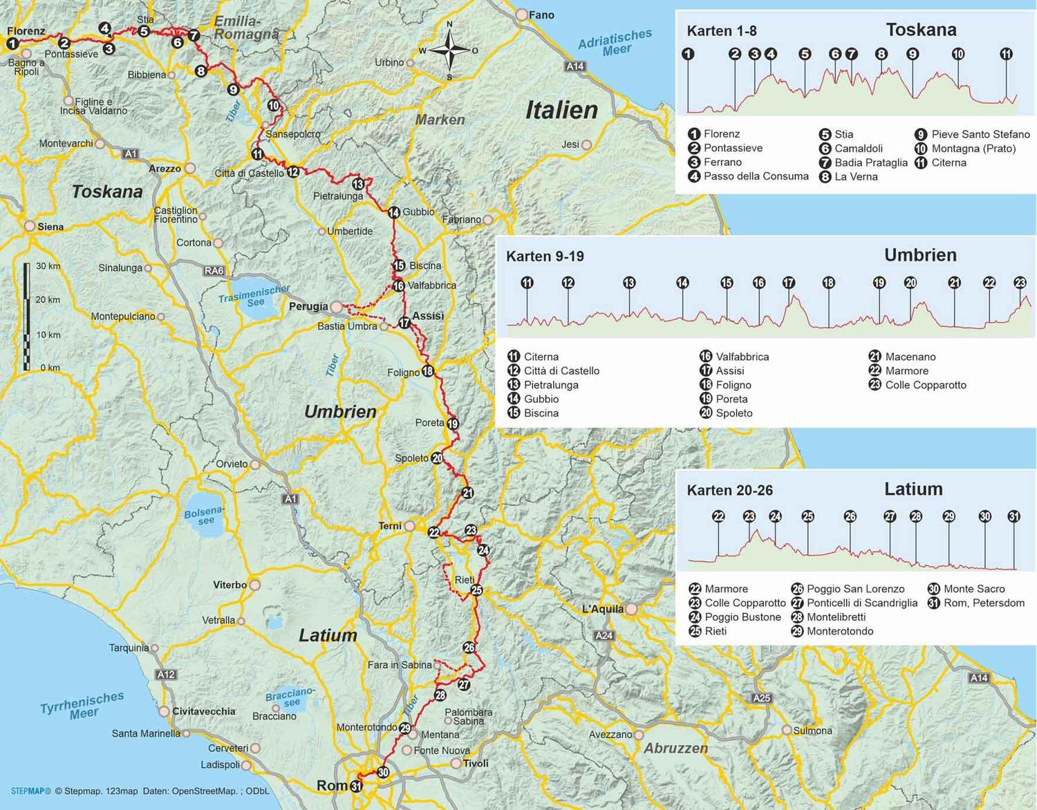 Bild: 9783866868175 | Italien: Franziskusweg | von Florenz nach Rom | Martin Simon | Buch