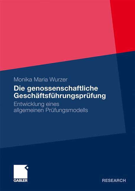 Cover: 9783834928672 | Die genossenschaftliche Geschäftsführungsprüfung | Monika Maria Wurzer