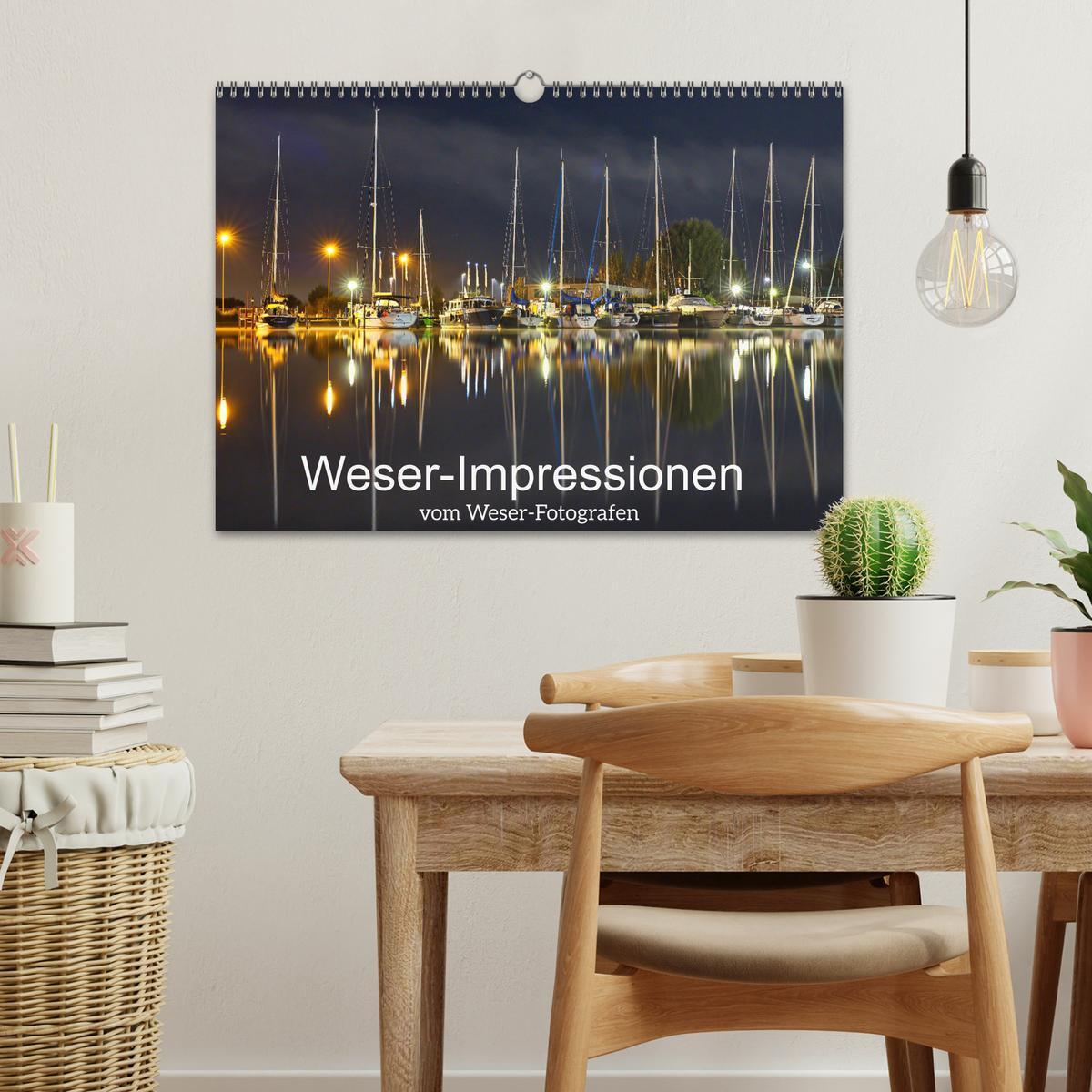 Bild: 9783457160206 | Weser-Impressionen (Wandkalender 2025 DIN A3 quer), CALVENDO...