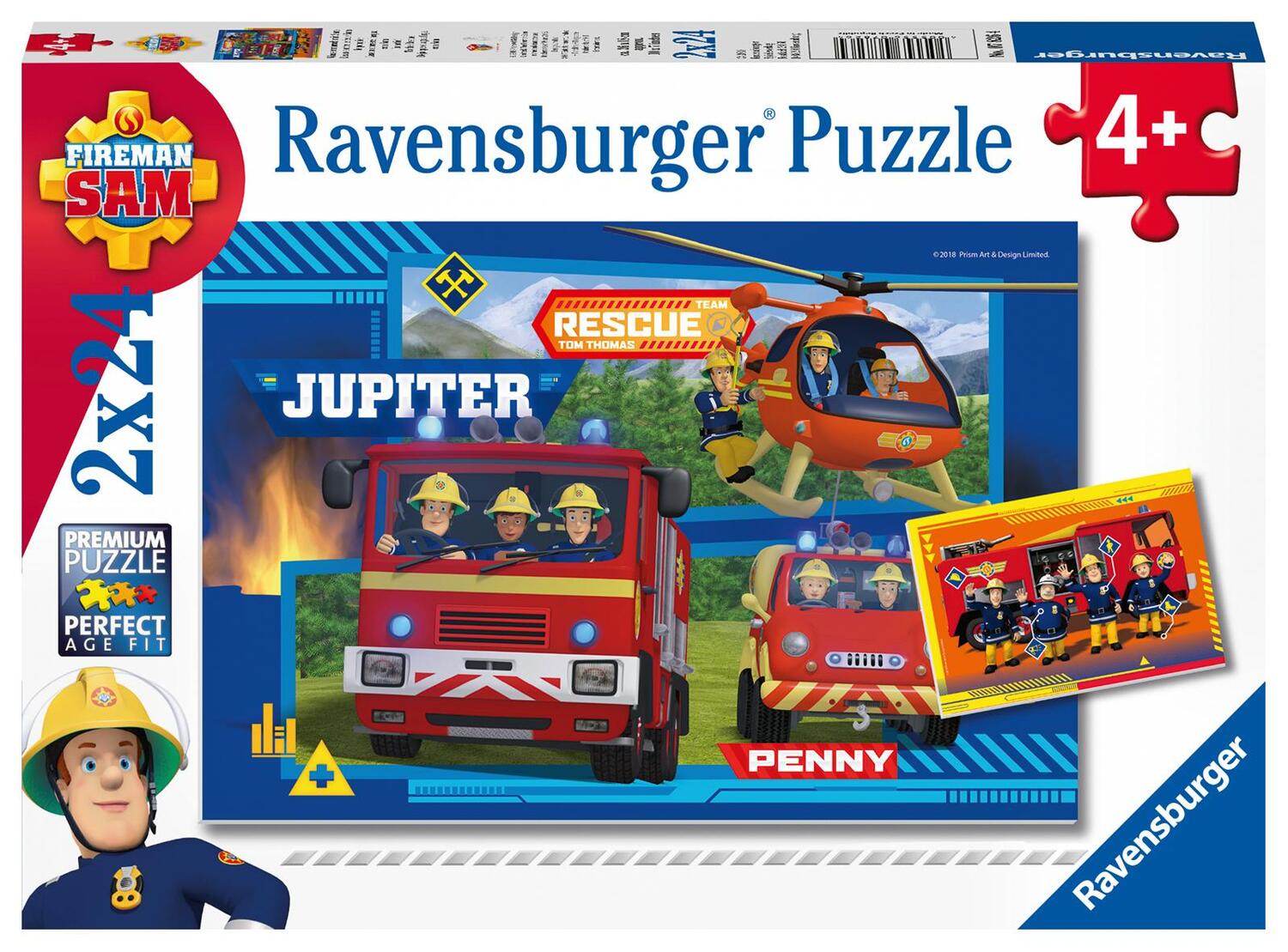 Cover: 4005556078264 | Feuerwehrman Sam: Wasser marsch mit Sam - Puzzle mit 24 Teilen | Spiel