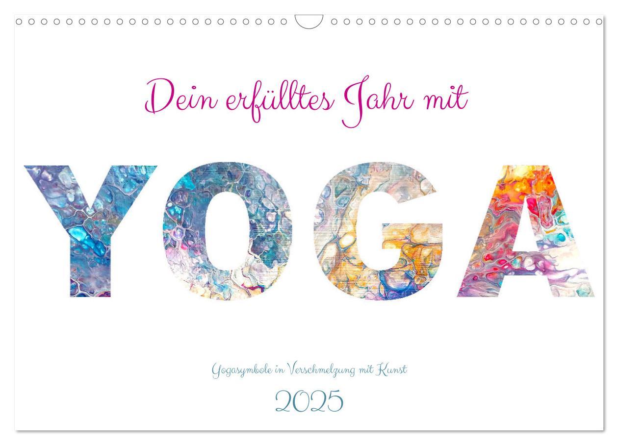 Cover: 9783383909429 | Dein erfülltes Jahr mit Yoga - Yogasymbole in Verschmelzung mit...