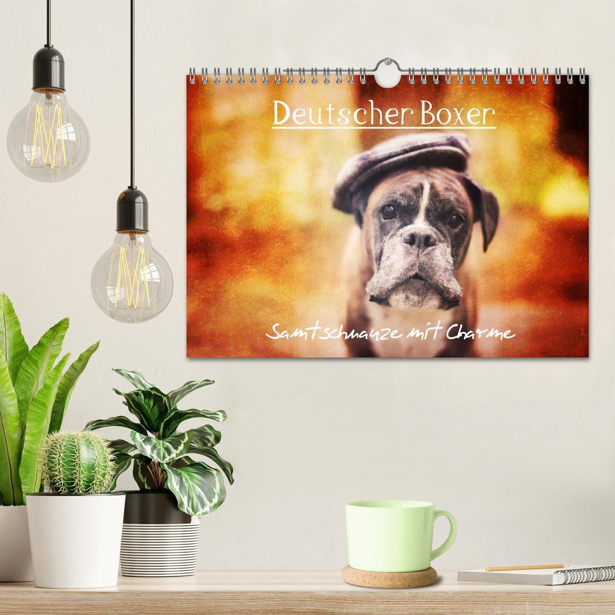 Bild: 9783435614523 | Deutscher Boxer (Wandkalender 2025 DIN A4 quer), CALVENDO...