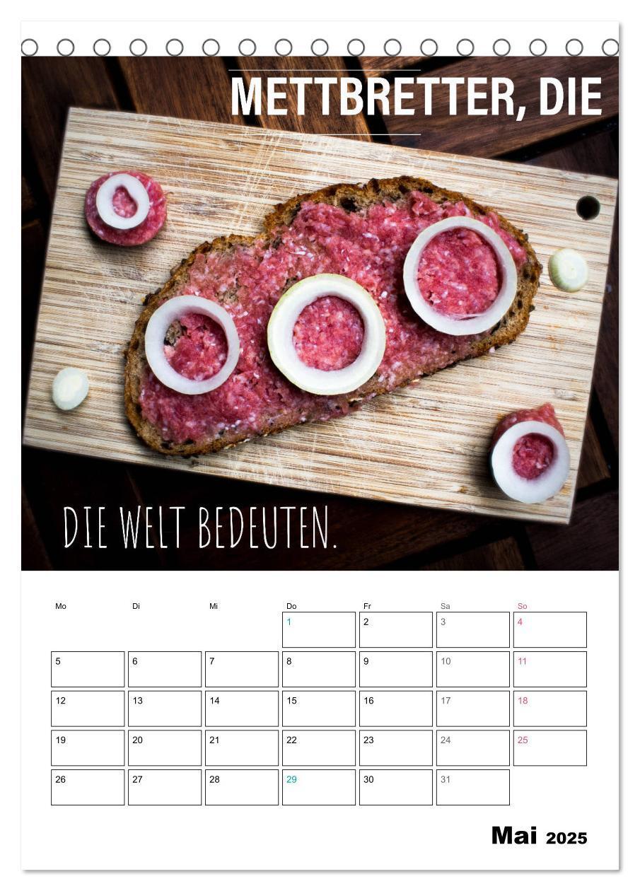 Bild: 9783435949434 | Mettkalender - Spread Some Mett. (Tischkalender 2025 DIN A5 hoch),...