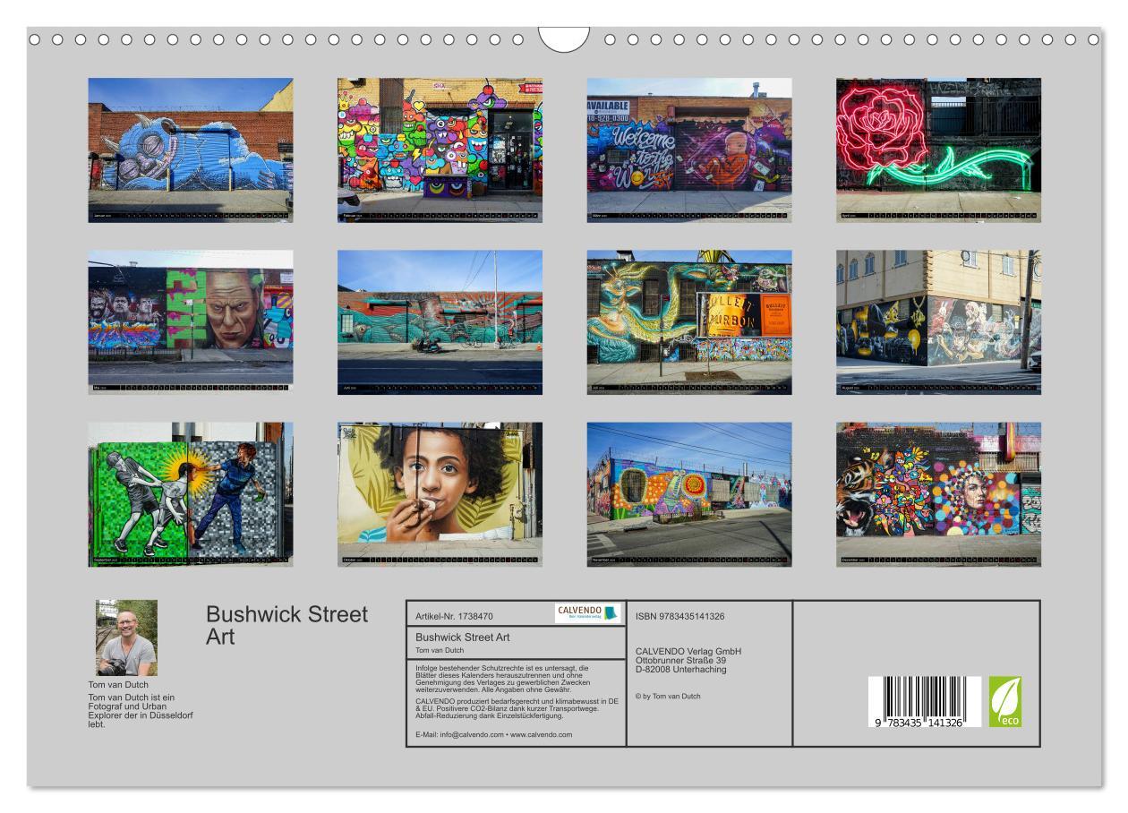 Bild: 9783435141326 | Bushwick Street Art (Wandkalender 2025 DIN A3 quer), CALVENDO...