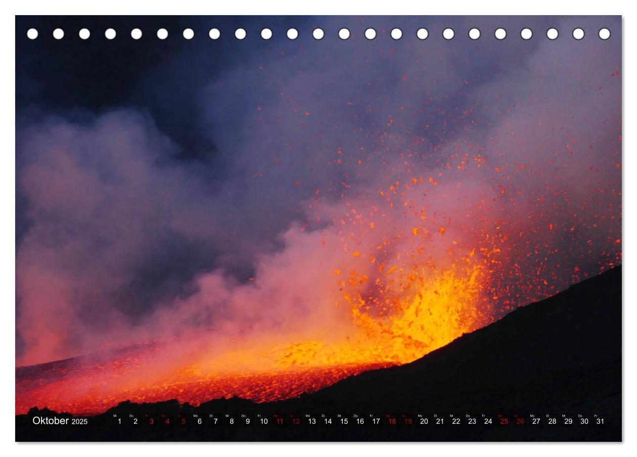 Bild: 9783435435296 | Vulkane - Magma, Lava, Eruptionen (Tischkalender 2025 DIN A5 quer),...