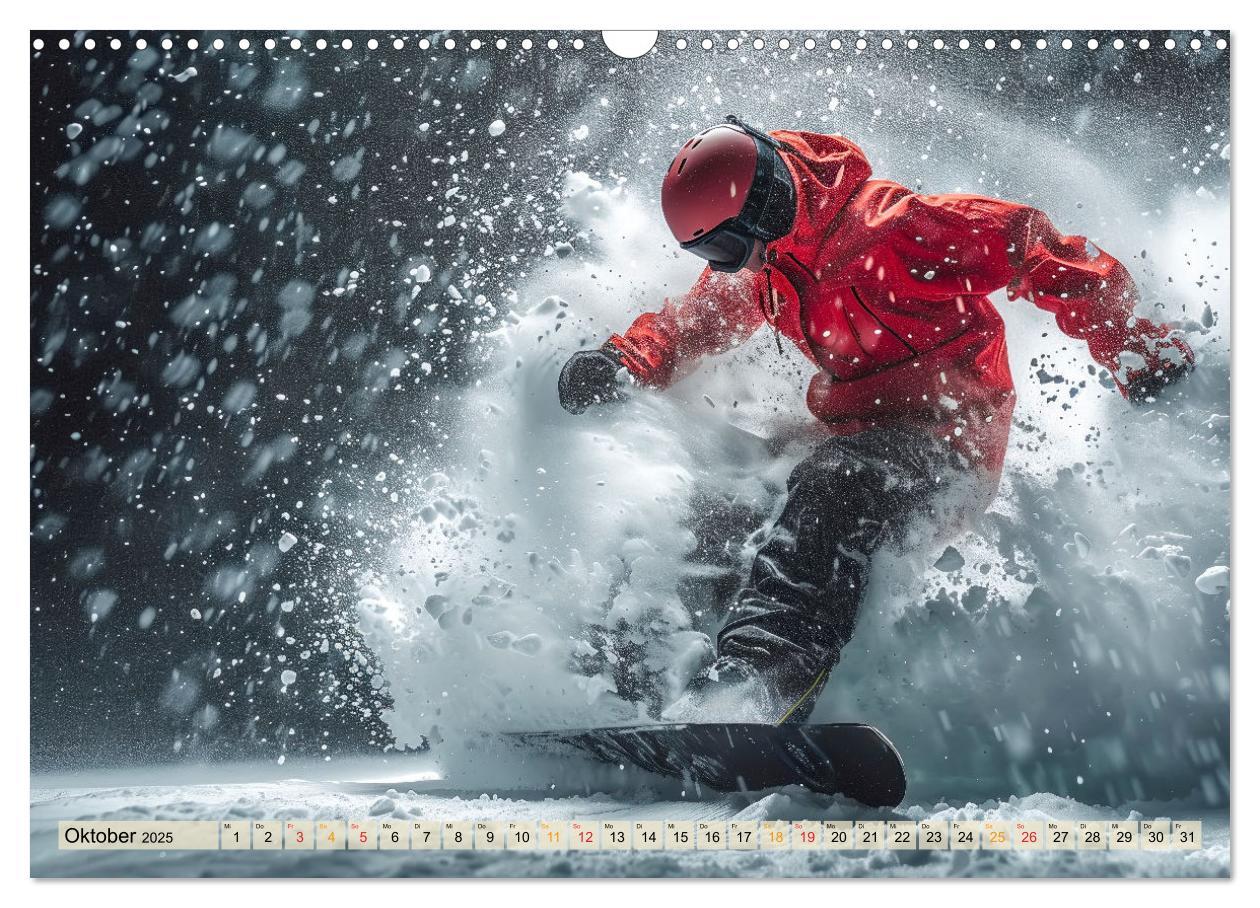 Bild: 9783383776984 | Snowboarden - tolle Momente (Wandkalender 2025 DIN A3 quer),...