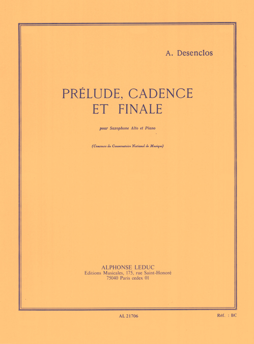 Cover: 9790046217067 | Prelude Cadence Et Finale | Alfred Desenclos | Buch | Alphonse Leduc