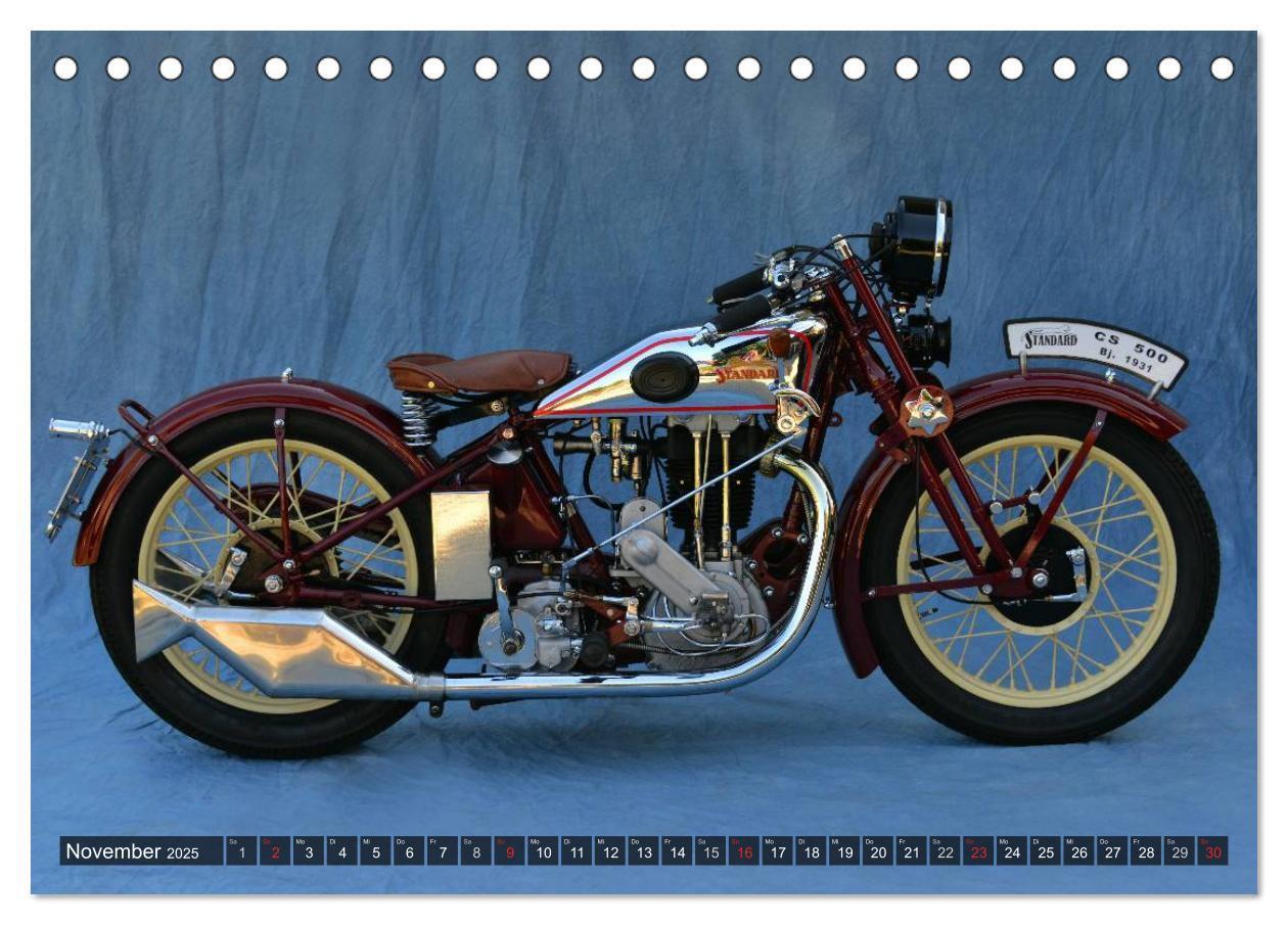 Bild: 9783435684786 | Deutsche Motorrad Oldtimer (Tischkalender 2025 DIN A5 quer),...