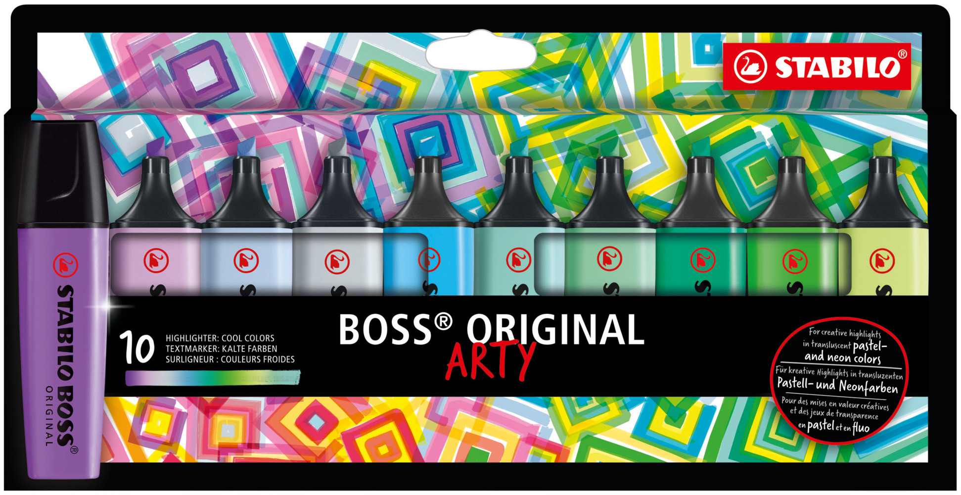 Cover: 4006381577816 | STABILO BOSS ORIGINAL 10er Etui kalte Farben ARTY | In Karton | 2022