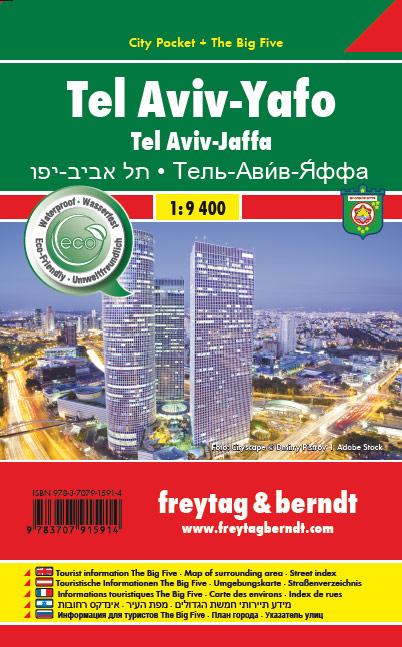 Rückseite: 9783707915914 | Tel Aviv - Yafo 1 : 9.400. City Pocket + The Big Five | (Land-)Karte