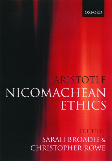 Cover: 9780198752714 | Nicomachean Ethics | Translation, Introduction, Commentary | Buch