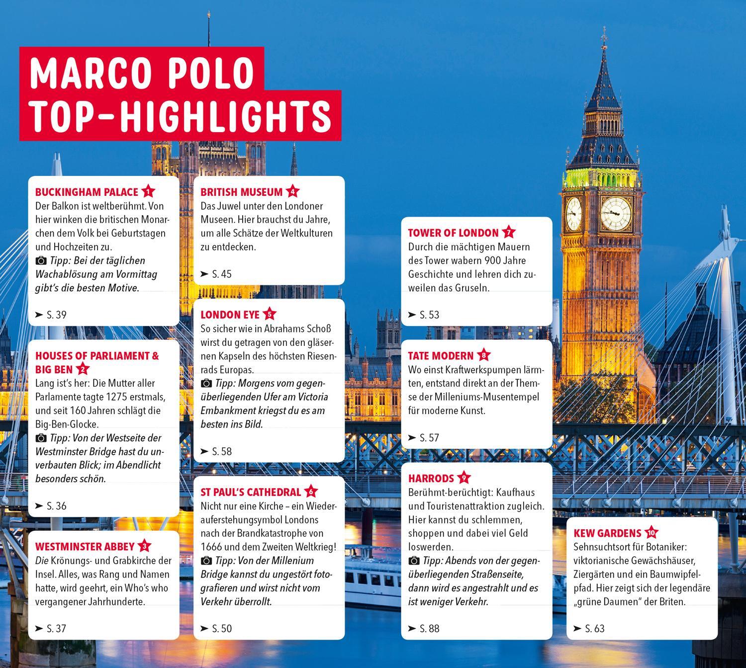 Bild: 9783829719476 | MARCO POLO Reiseführer London | Birgit Weber (u. a.) | Taschenbuch