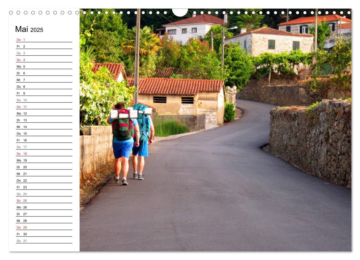 Bild: 9783435340026 | Jakobsweg - Camino Portugues Central (Wandkalender 2025 DIN A3...