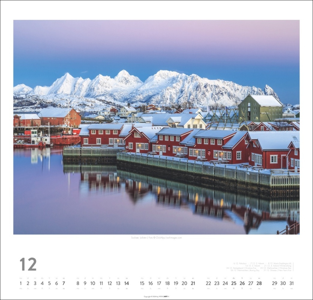 Bild: 9783839900956 | Norwegen Kalender 2025 - Im Land der Mitternachtssonne | Kalender