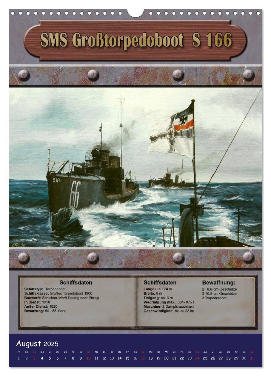 Bild: 9783457060148 | Die kaiserliche Marine 1871 - 1918 (Wandkalender 2025 DIN A3 hoch),...