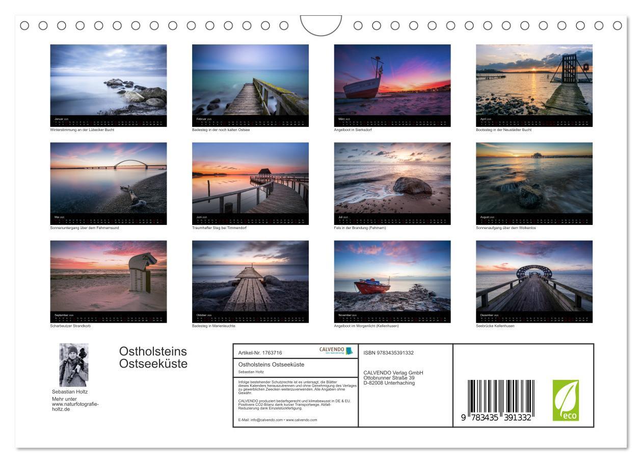 Bild: 9783435391332 | Ostholsteins Ostseeküste (Wandkalender 2025 DIN A4 quer), CALVENDO...