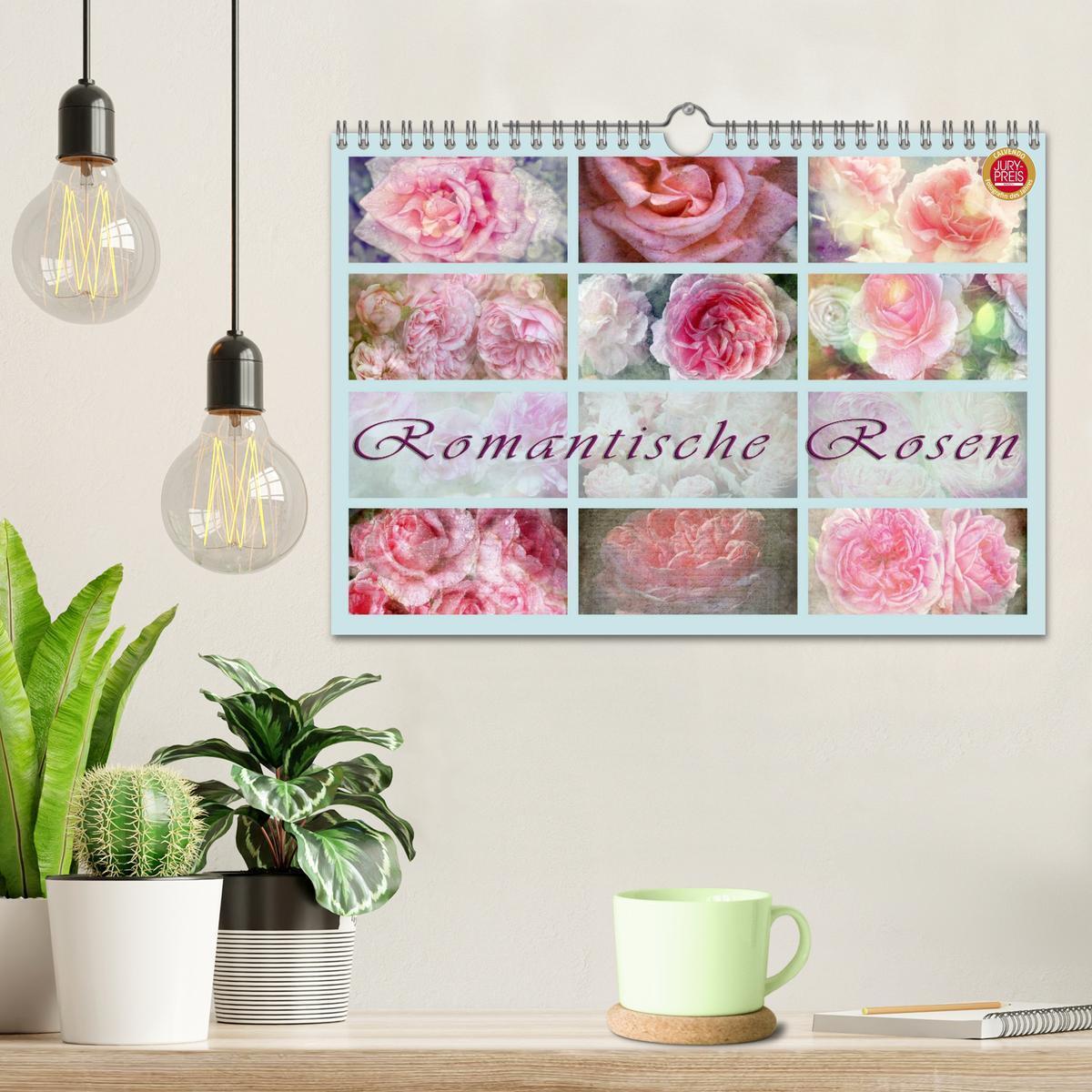 Bild: 9783435737475 | Romantische Rosen (Wandkalender 2025 DIN A4 quer), CALVENDO...