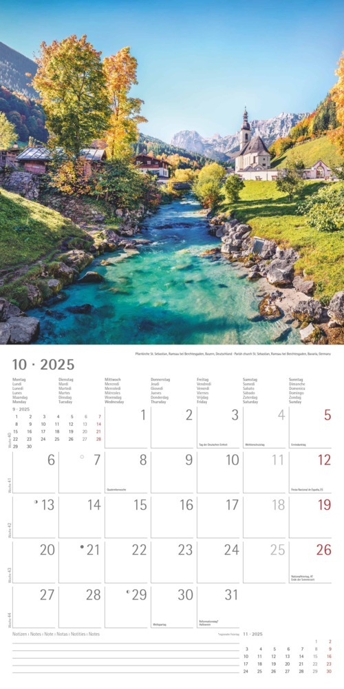 Bild: 4251732340926 | Alpen 2025 - Broschürenkalender 30x30 cm (30x60 geöffnet) -...