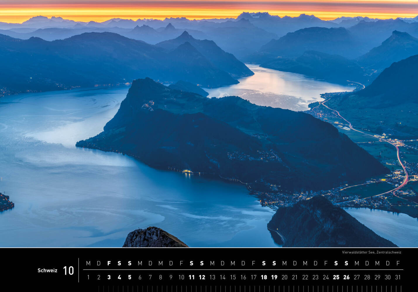 Bild: 9783968555263 | 360° Schweiz Premiumkalender 2025 | Christian Heeb | Kalender | 13 S.