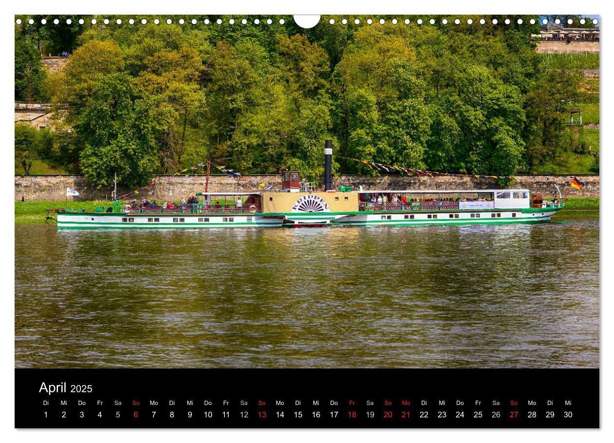 Bild: 9783435610105 | Schaufelraddampfer (Wandkalender 2025 DIN A3 quer), CALVENDO...