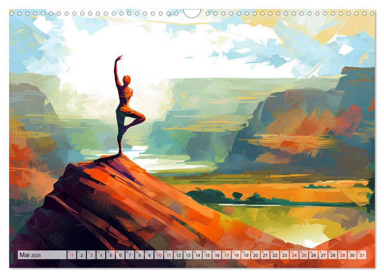 Bild: 9783383905087 | Yoga, die innere Balance (Wandkalender 2025 DIN A3 quer), CALVENDO...