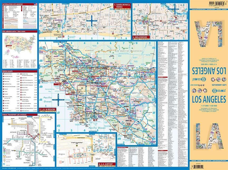 Bild: 9783866093447 | Los Angeles 1 : 17 000 / 1 : 60 000 | (Land-)Karte | Borch Maps | 2020