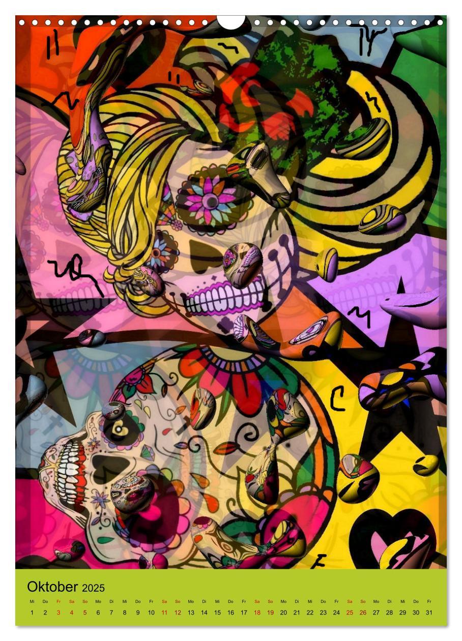 Bild: 9783435885176 | Nico Bielows Dia los Muertos (Wandkalender 2025 DIN A3 hoch),...