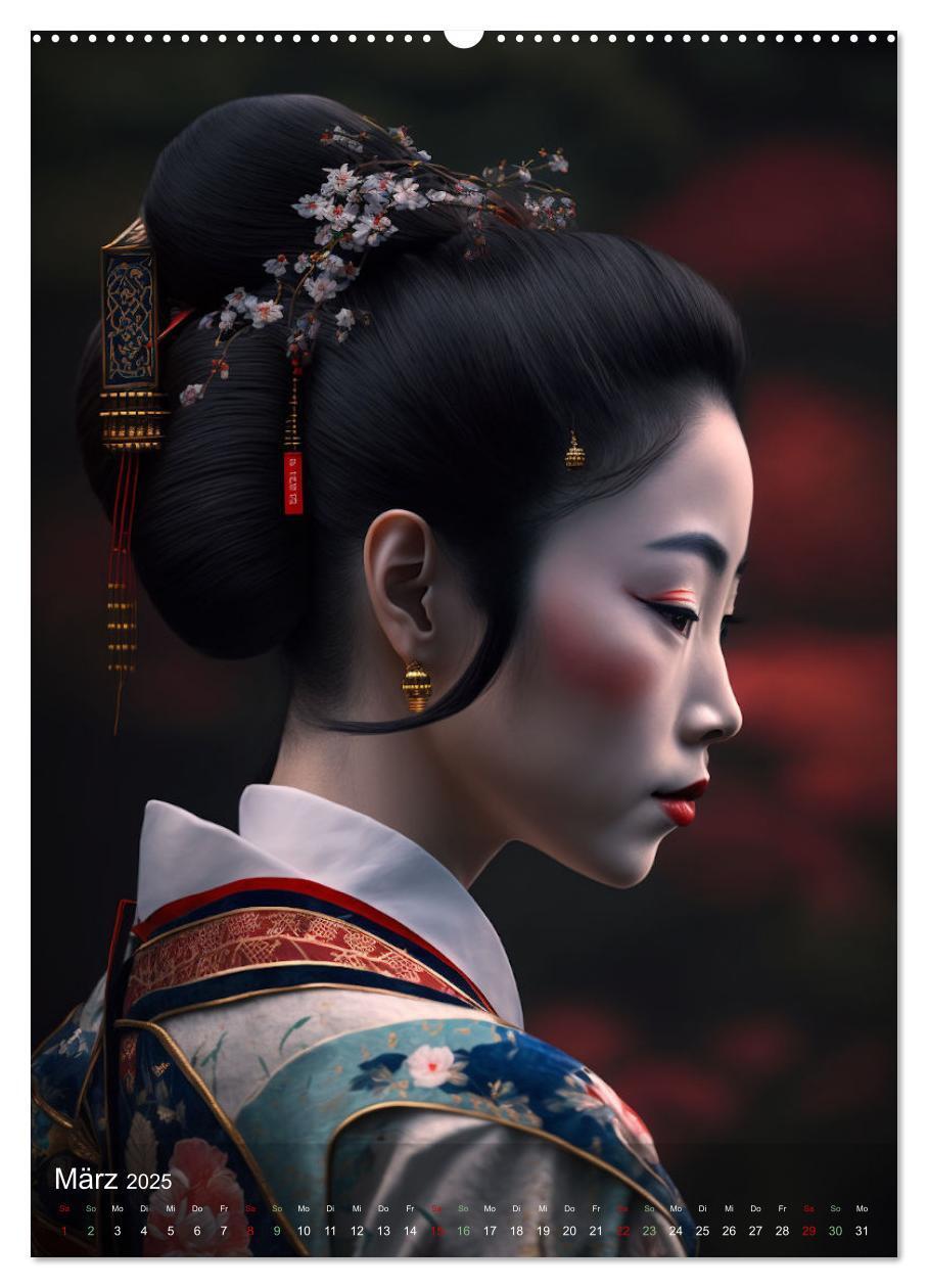 Bild: 9783435880362 | Wunderschöne Portraits Japanischer Geishas (Wandkalender 2025 DIN...