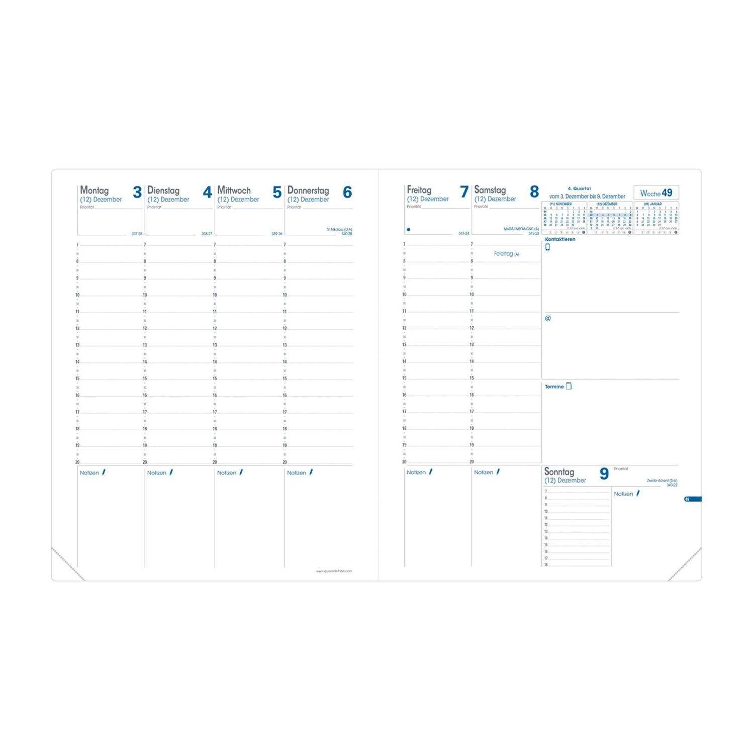 Bild: 3371010127832 | Trinote VZ Impala schwarz 2025 | Kalender im Schreibtischformat | Buch