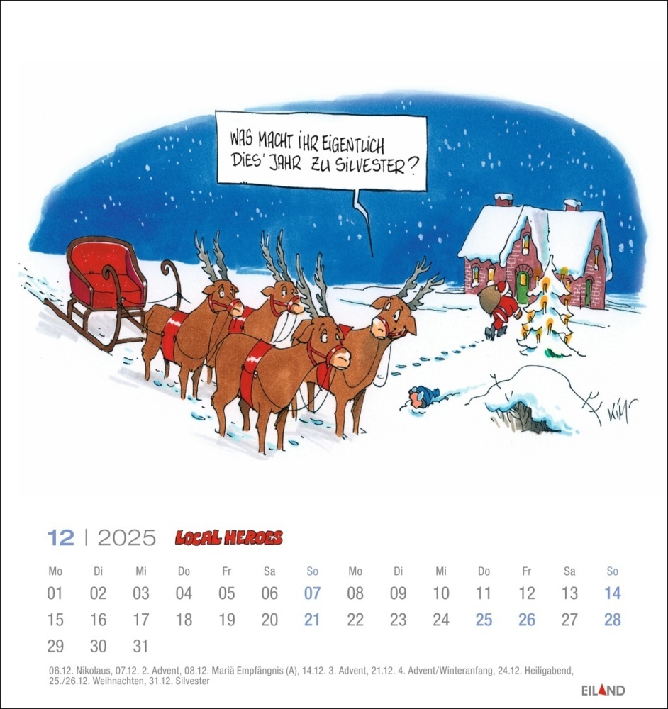 Bild: 9783964023612 | Local Heroes Postkartenkalender 2025 - Vom Leben hinter´m Deich | 2025