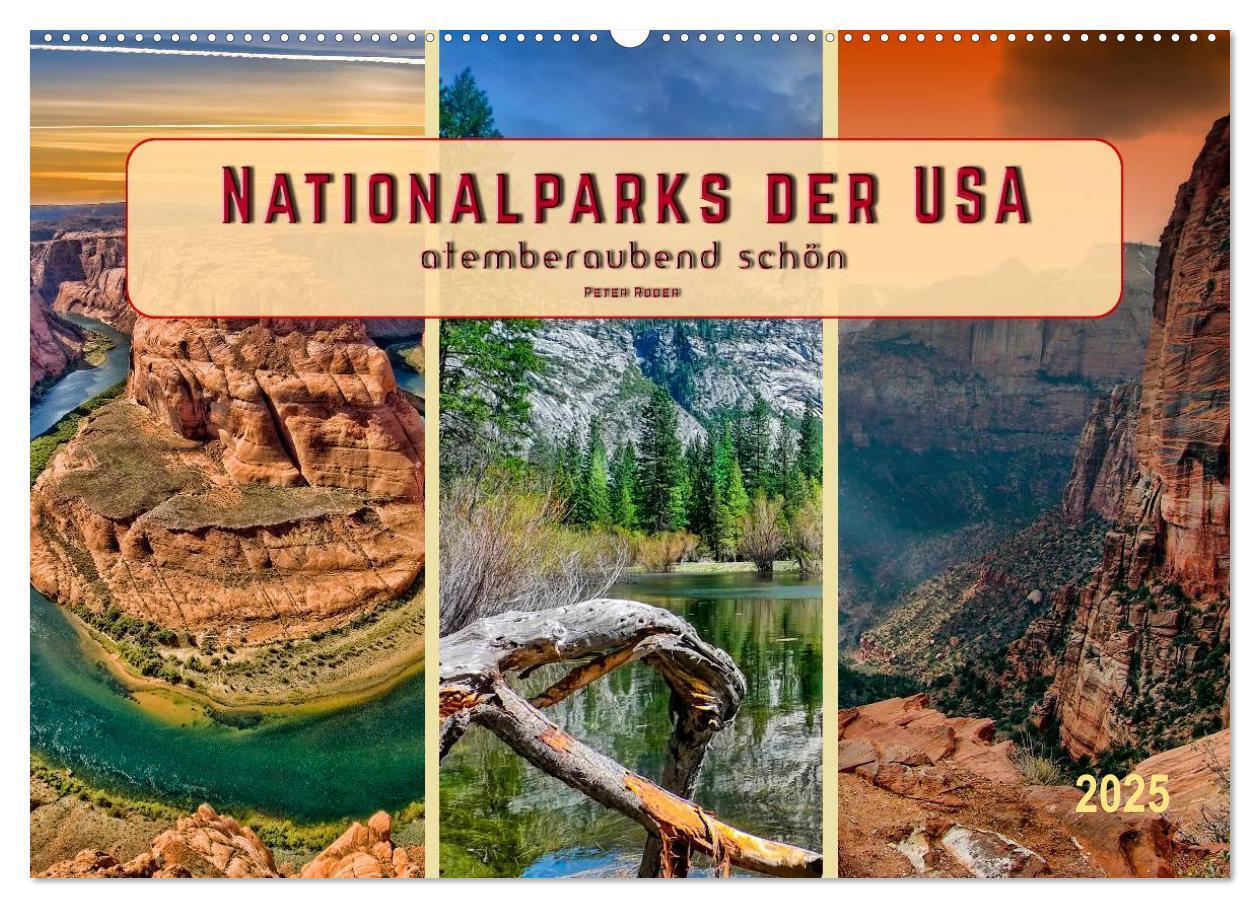 Cover: 9783435481170 | Nationalparks der USA - atemberaubend schön (Wandkalender 2025 DIN...